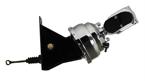 8 Inch LEED BRAKES Dual Power Booster, 1 Inch Bore Master (Chrome)