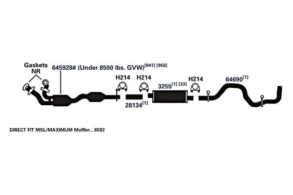 Exhaust Tail Pipe AP Exhaust Products 64690
