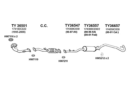 TY36547 Ansa Exhaust Muffler