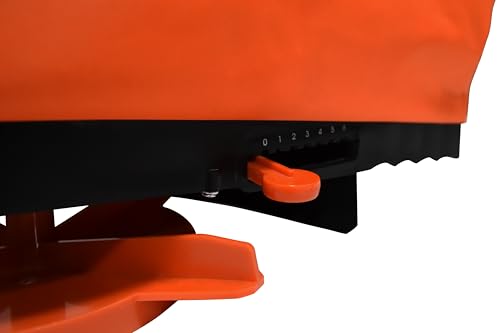 25 lb. Agri-Fab Handheld Bag Seeder Spreader with Waterproof Bag, Enclosed Gears, Adjustable Shoulder Strap, Rear Baffle, Orange
