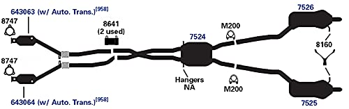 Exhaust Muffler AP Exhaust Products 7525