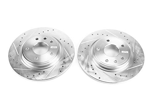 Power Stop Front AR8600XPR Drilled and Slotted Rotor Pair Evolution