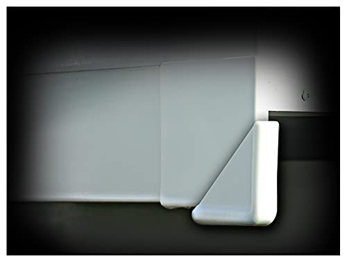Polar White RV Slide Out Corner Guards (Eng/Fr)