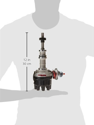 Pertronix Flame-Thrower D134620 Vacuum Advance Black Cap Electronic Distributor with Ignitor Technology for Ford 351C
