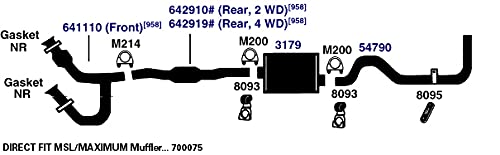 Exhaust Bracket AP Exhaust Products 8095