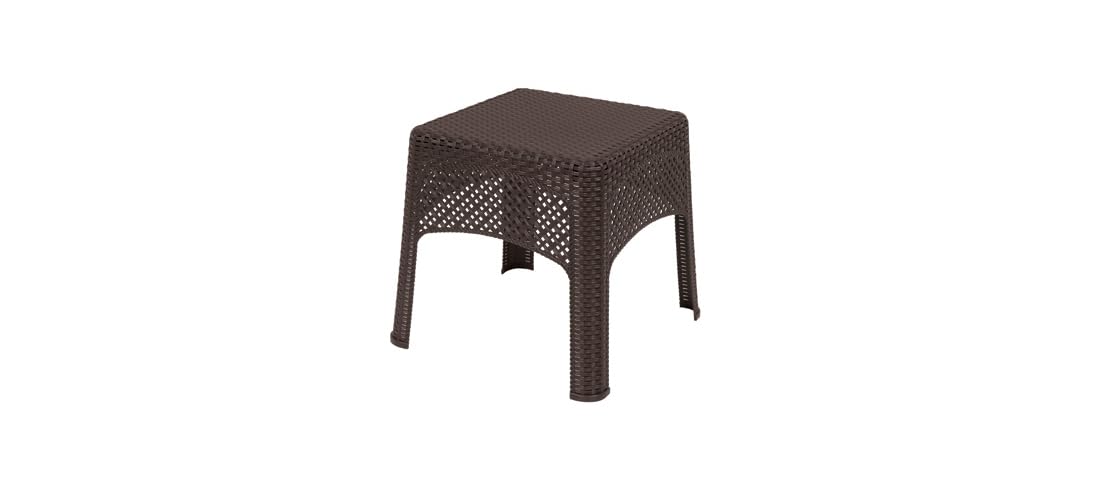 Woven Side Table Adams Manufacturing 8071-60-3731, Earth Brown