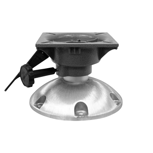 8WP24-6S Wise - 6" Fixed Height Seat Pedestal with Swivel Seat Spider, Tension Adjust Knob and Locking Lever