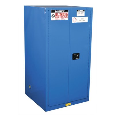 Countertop Justrite 8660282 Hazardous Material Steel Safety Cabinet, 4 gal, Steel, Blue