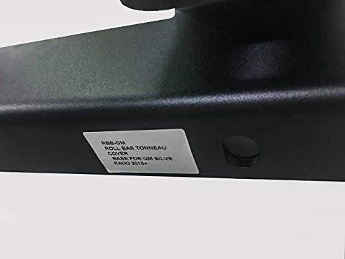 Black Off Road Horse Bracket Black Compatible with 2015-2021 Chevrolet Silverado 1500|2015-2021 Chevrolet Silverado 2500 HD|Chevrolet Silverado 3500 HD|2015-2021 GMC Sierra 1500/2500/3500 HD-RBB-GM