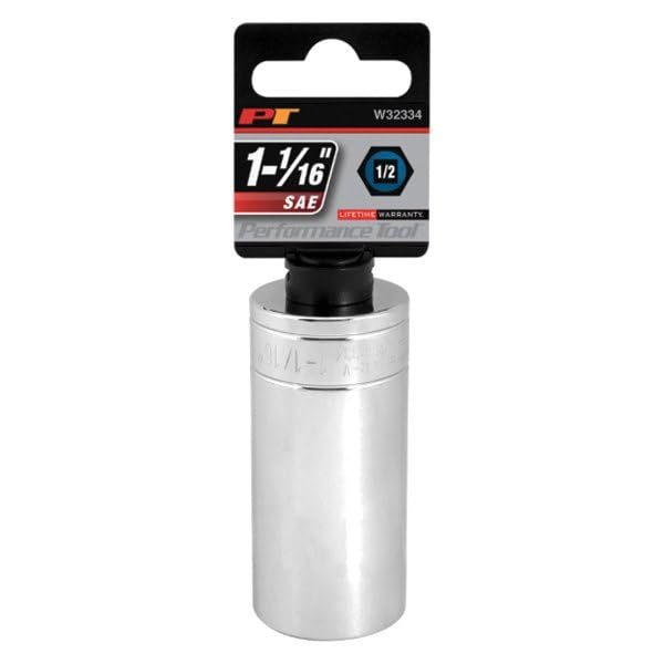 1/2 Drive Performance Tool W32334 1-1/16 6Point Deep Wall Socket, 1 Pack