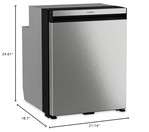 Compressor Refrigerator/Freezer, Dometic NRX80S, Superior, AC/DC, 80 Liter, Stainless Steel Door, Ships without Frame