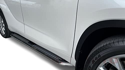 Pinnacle Black Horse Running Boards Black Compatible with 2024-2026 Toyota Tacoma-PIT870