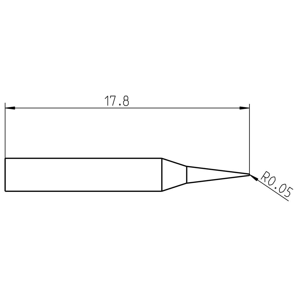 Welding Tool RTP 001 C Ms Tip Conical 0.1