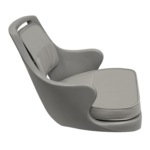 8WD015-3-717 Wise Standard Compact Pilot Chair with Cushions and Mounting Plate, Grey/Grey