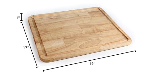 Hardwood Cutting Board and Stove Topper Camco with Non-Skid Backing, Includes Flexible Cutting Mat (43753)
