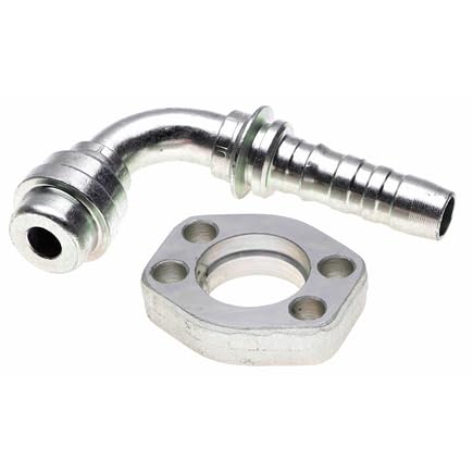 G20482-1021 Male French GAZ (Poclain) 24 High Pressure Flange - 90 Bent Tube (GlobalSpiral) nobrandname