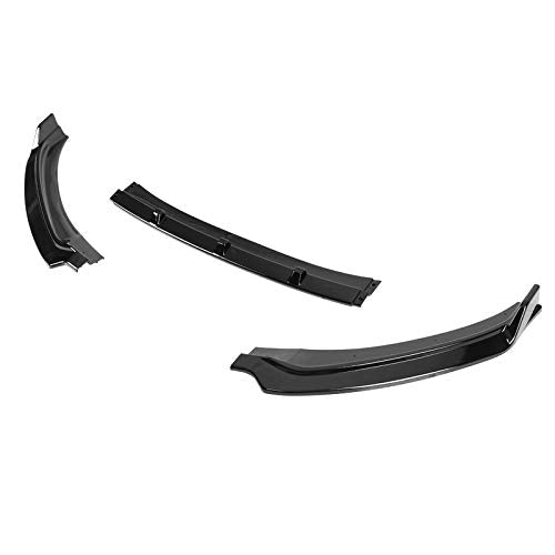 Front Bumper Lip Spoiler Spec-D Tuning Glossy Black Body Kits 3PC Compatible with 2017-2018 Hyundai Elantra