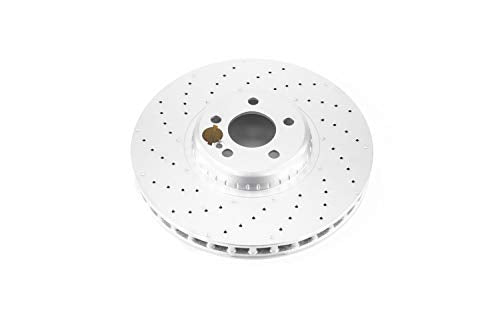 Power Stop EBR1649EVC Genuine Geomet Coated Front Brake Rotor For C43 AMG, C450, CLS450, E300, E350, E400, E43 AMG, E450, E53 AMG, GLC300, GLC350e, GLC43 AMG, GLC4 [Model Specific]