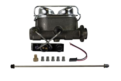 Brakes Leed Master Cylinder, 1 in Bore, Dual Integral Reservoir, Iron, Natural, Various Ford, Kit