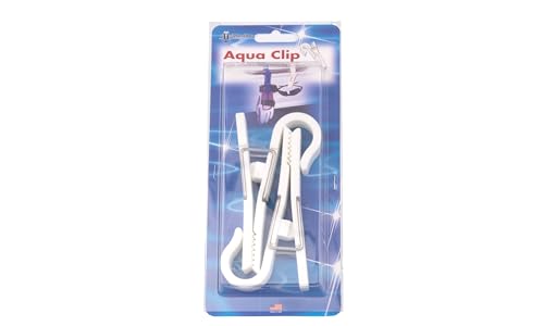 Aqua Utility Clip T-H Marine – Boat Accessory Clip for Holding Tools, Ropes, Hoses & Gear – Strong Grip, Corrosion-Resistant – 2 Pack, White