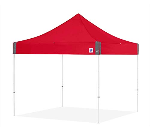 E-Z UP Instant Shelter Eclipse Canopy, 10' x 10', White Steel Frame and Professional Grade Punch Top