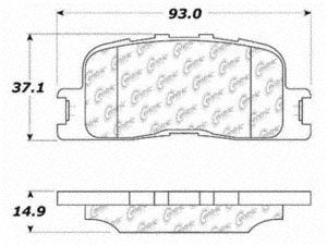 105.08850 Centric Disc Brake Pad