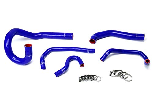 Blue HPS 57-1612-BLUE Silicone Radiator and Heater Hose Kit Coolant