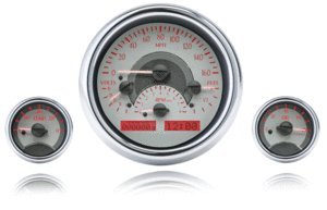 Silver Face Triple Round VHX System - Red Display