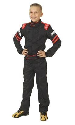 LY23371 SIMPSON Legend II Youth Suit (Large Black/Red)