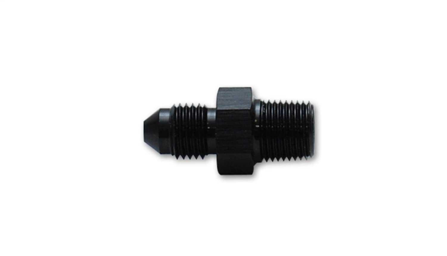 Adapter, Vibrant Power 10133 Fitting, Straight, Male -4 AN to Male 1/16 in. NPT, Aluminum, Black Anodized, each