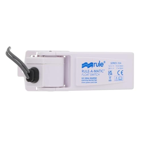 Rule 35A Rule-A-Matic Marine Switch - 12V Automatic Bilge Pump Switch - Mercury Free, Durable, Reliable, and Easy to Install