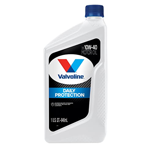 10W-40 Valvoline Daily Protection Conventional Motor Oil 1 QT, Case of 6 (Packaging May Vary)