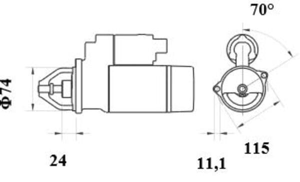 Starter Mahle - MS241