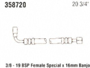 Power Steering Gates 358720 Hose Assembly Pressure Line