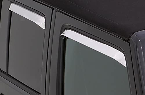 Auto Ventshade 12003 AVS Ventshade with Stainless Steel Finish, 2-Piece Set for 1988-1994 Freightliner FLA, FLD
