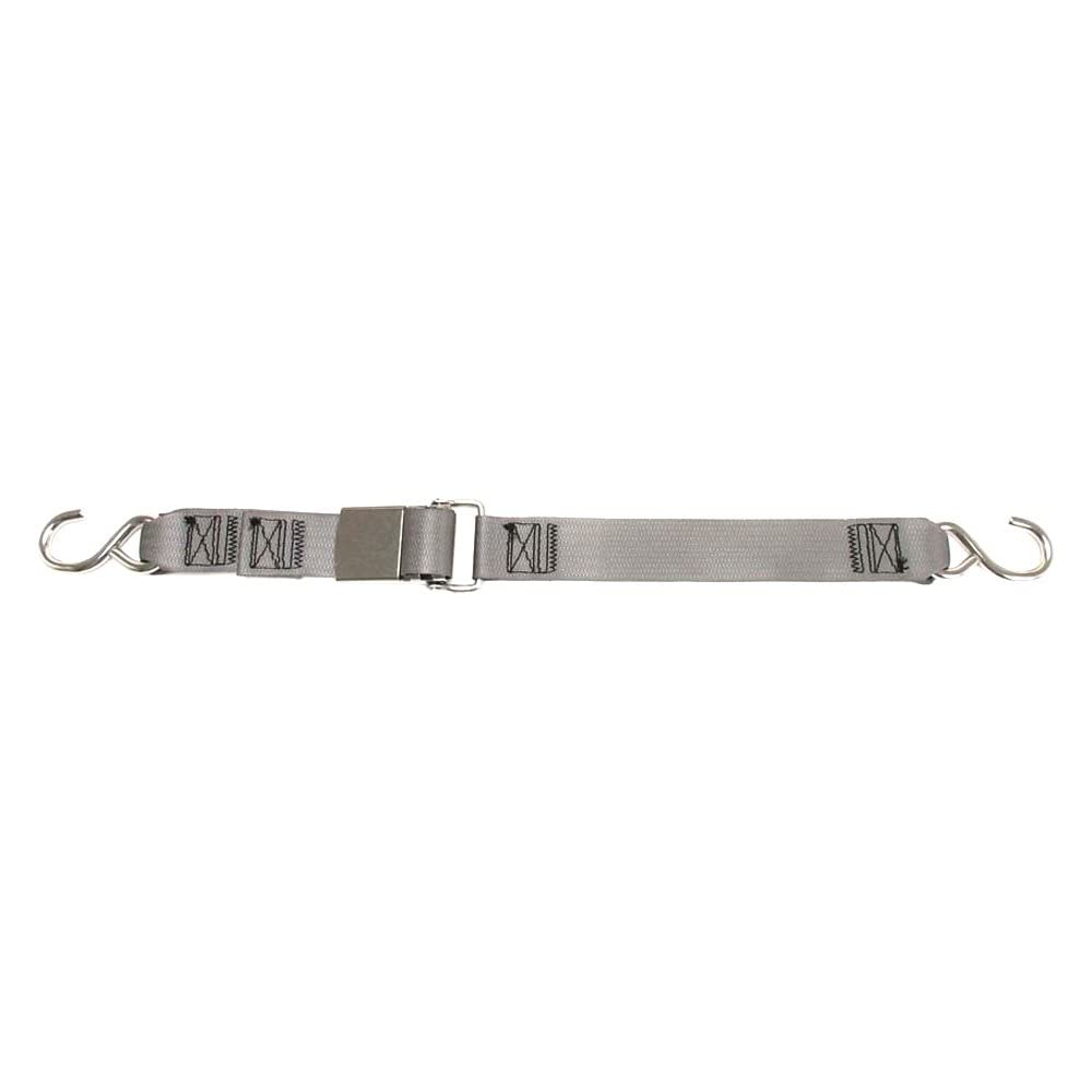Kwik-Lok BoatBuckle Stainless Steel Gunwale Tie-Down, 2-Inch x 16-Feet