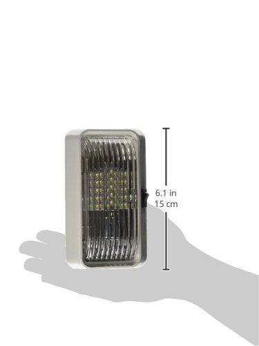 Diamond Group 52723 Clear Porch Light with On/Off Switch LED