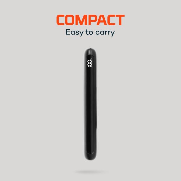 10K NEBO 10000mAh Power Bank | 37Wh Capacity, 2-Way Output Charging, Durable USB & USB-C Ports, Compatible with iPhone & Android, TSA Approved Travel Essential