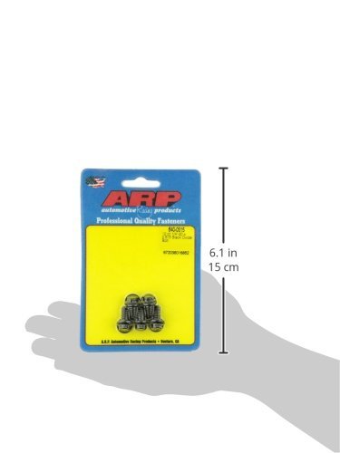 ARP 640-0515 12-Point Black Oxide Bolt with 5/16" Socket and Washer, 1/4-20" RH Thread (Set of 5)