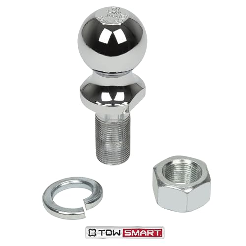 Chrome Class I Trailer Hitch Ball, 2,000 lb., 1-7/8 in. Ball Diameter, 1 in. x 2 in. Shank