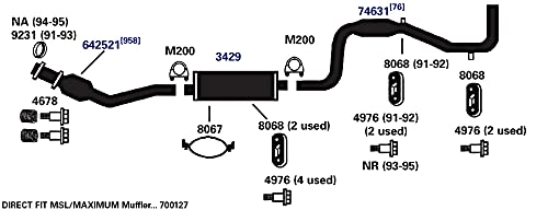 Exhaust Muffler AP Exhaust Products 3429