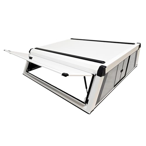 EXP Truck Cap Westin 16-14150S with Sliding Front Glass fits 2022-2026 Tundra Crew Cab 5'5" Bed Gloss White