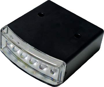 T-H Marine LED Automatic Lid Light - Hands Free On Off When Lid Opens and Closes - White Compartment Light for Rod Locker and Storage Hatch - Downward 6 LED Output with Stainless Ball Switch
