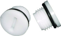 Transom Seadog Drain Plug Only White Pair 5200511