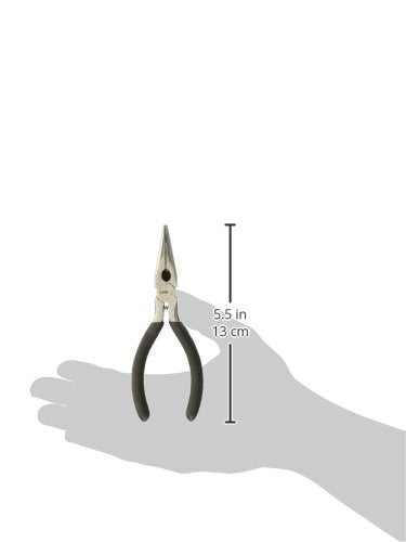 5-Inch Performance Tool Long Nose Pliers - Heat Treated Alloy Steel, Cushion Grip Handles, Hardened Wire Cutter