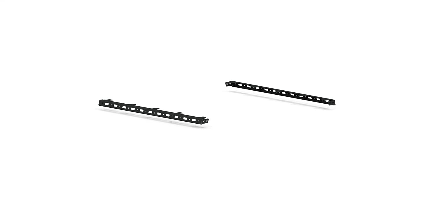 TRECK Road Armor Dual Upper 5ft Bed Accessory Rail & 5-Light Mounts - Tex Blk (Pair) (500BRS-TLMK-415)