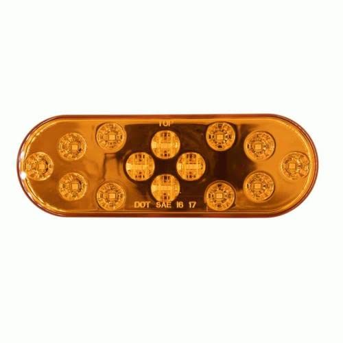 6 Inch Oval Trailer Led Light - Heise Trailer, Amber, Oval Trailer LED Lights (HE-TR6006)
