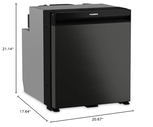 Dometic NRX60E, Refrigerator/Freezer Compressor, Economy, DC Only, 60 Liter, Black Door, Ships without Frame