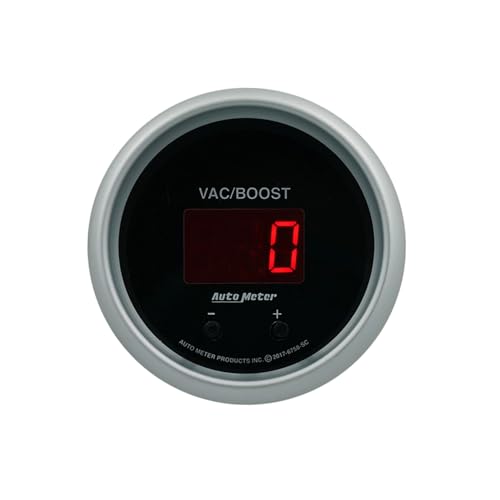 Auto Meter Gauge 6758-SC, Vac/Boost, 2 1/16", Two Channel, Selectable, Sport-Comp Elite Digital