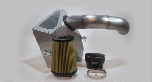 Premium Closed Box Intake No Limit Fabrication for 17-19 Ford, 6.7 Power Stroke, Raw